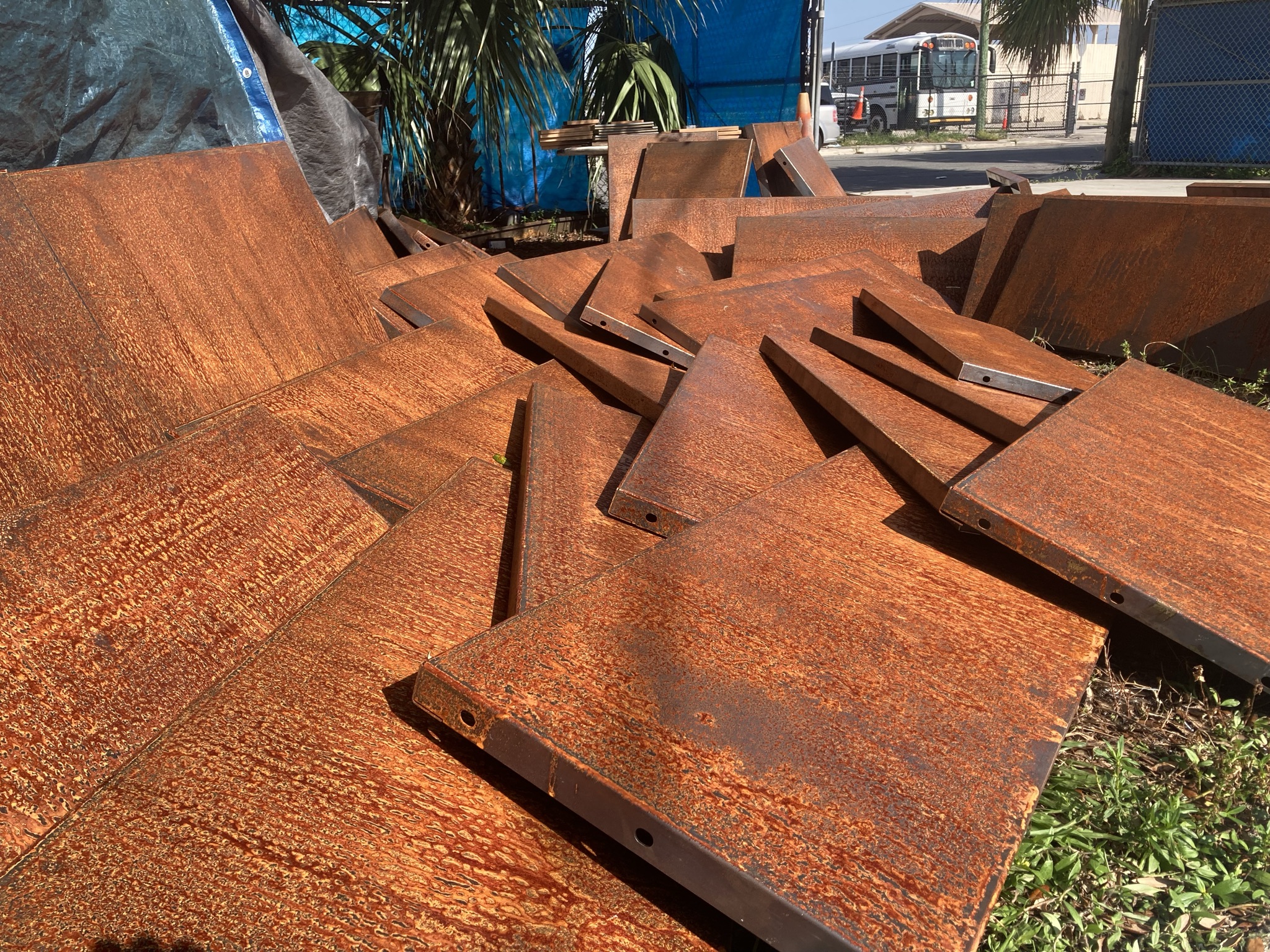 Accelerated Weathering Steel Finishing